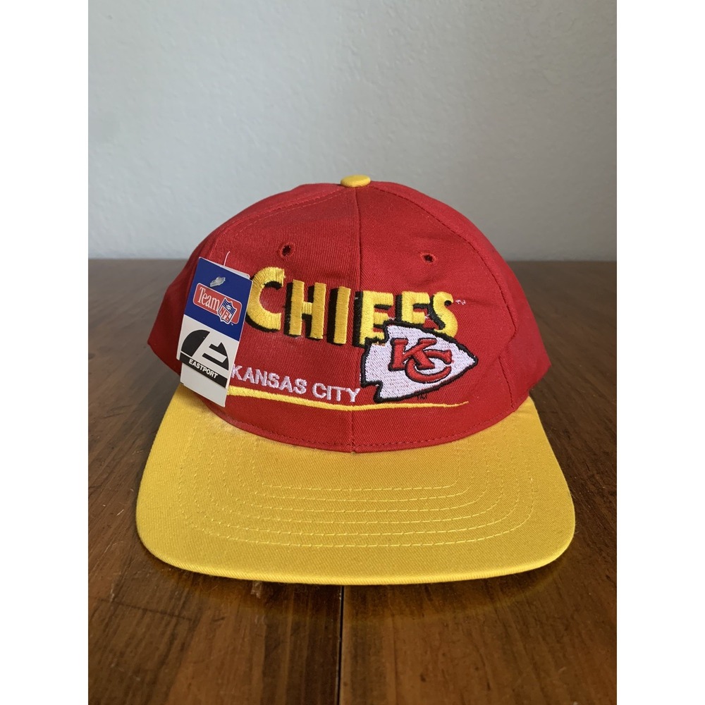 Vintage Kansas City Chiefs Snapback Hat NFL Eastport 80s 90s Made In USA KC Cap